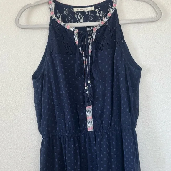 Daniel Rainn DR2 Maxi Dress Navy Geometric LOT OF 2 Size S Small - Picture 3 of 16